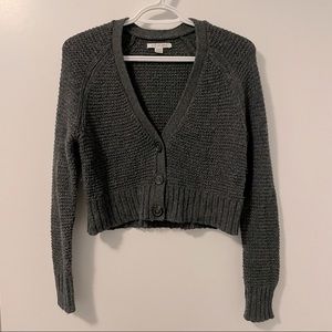 American Eagle boxy cropped knit cardigan